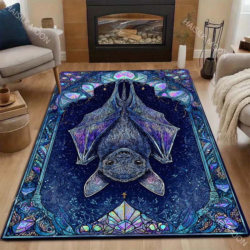 Commercial Glass Printing - 1PC Bat Glass Art Print Carpet