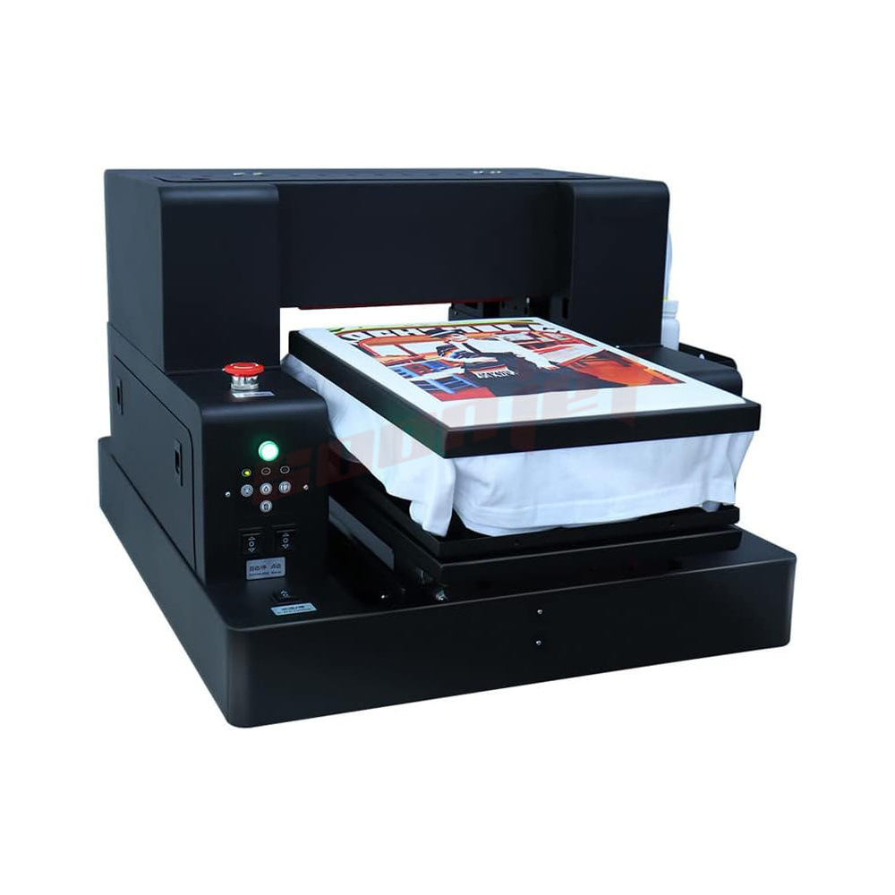 DTG Tshirt  flatbed Printer A4 - đánh giá và giá Commercial Printing Machine For Shirts