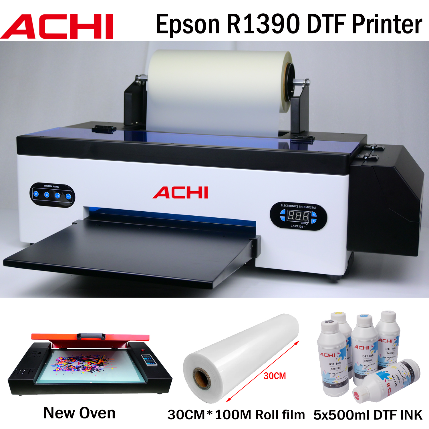 ACHI A3 R1390 Dtf Printer Bund - đánh giá và giá Commercial Printing Machine For Shirts