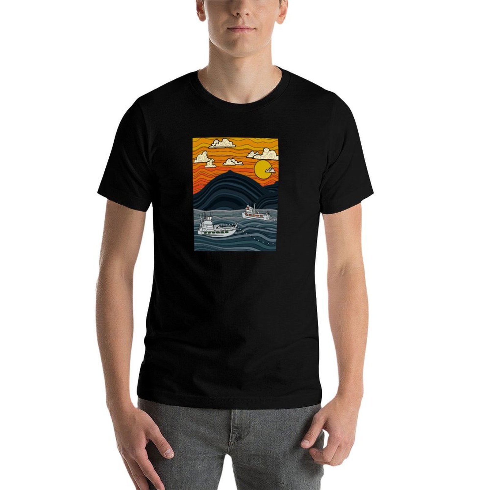 Commercial Fishing T-Shirt ani - đánh giá và giá Commercial Shirt Printing