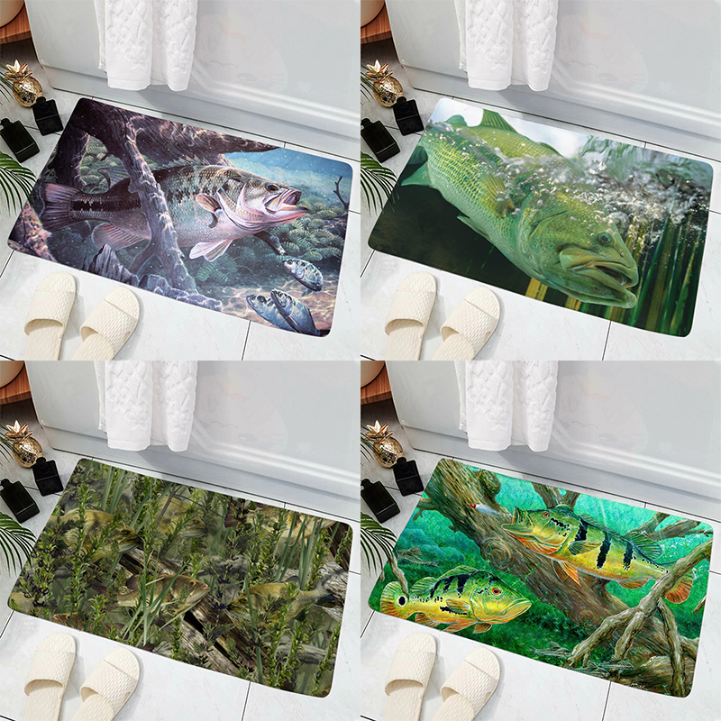 Fish Pattern Mat Hot Sale Mode - đánh giá và giá Commercial Print Model