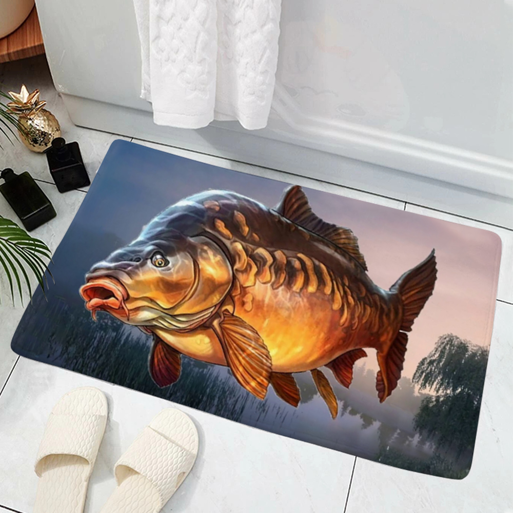 Fish Pattern Mat Hot Sale Mode - đánh giá và giá Commercial Print Model