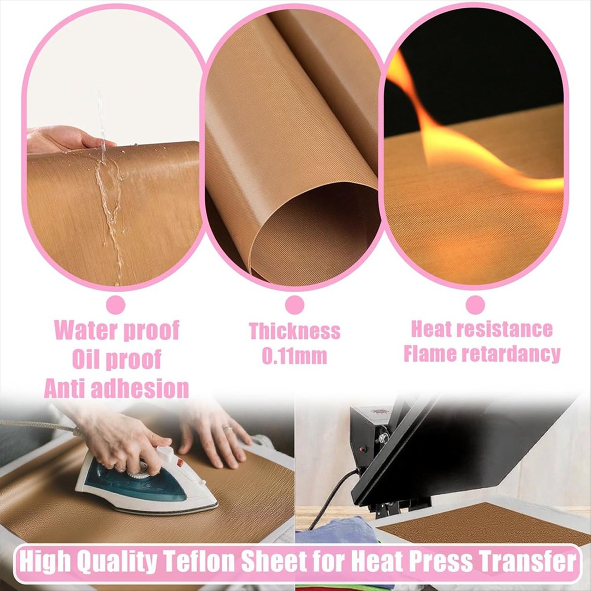 【BIG-SALE】1set Sublimation Shi - đánh giá và giá Heat Press Teflon Sheet