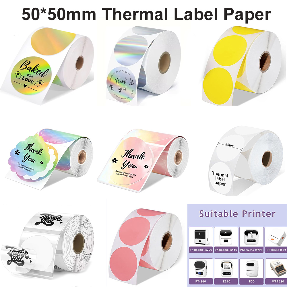 1Roll Round Circle Thermal Pap - đánh giá và giá Commercial Printing Services