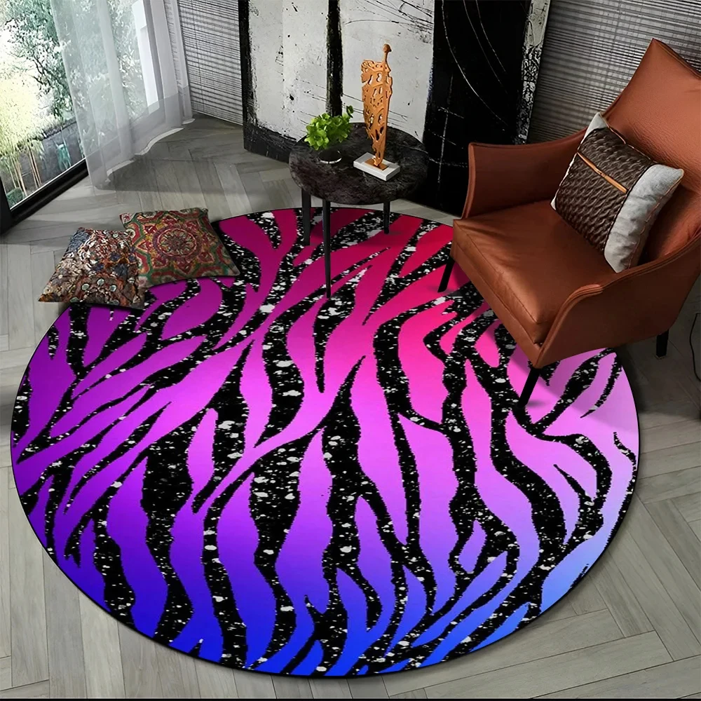 Pink Zebra Stripe Print Round  - đánh giá và giá Commercial Printing Services