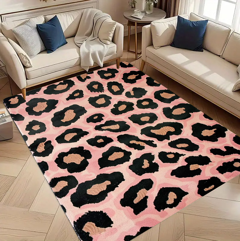 Pink Leopard Print Carpet Soft - đánh giá và giá Commercial Printing Services