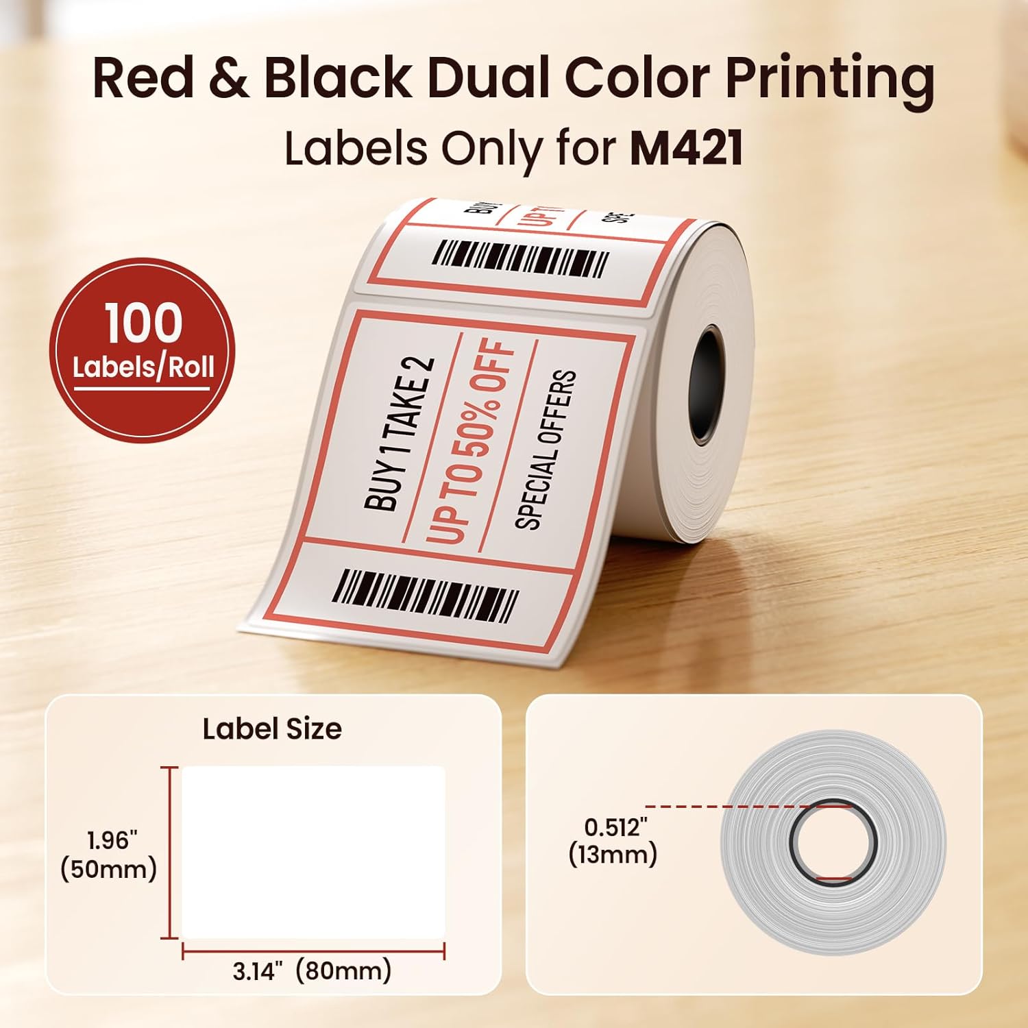 Red & Black Adhesive Thermal L - đánh giá và giá Commercial Printing Services