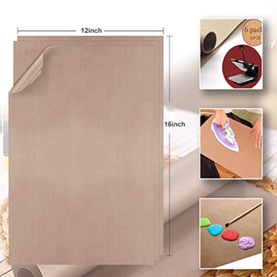 5 Pack Teflon Sheets for Bakin - đánh giá và giá Heat Press Teflon Sheet