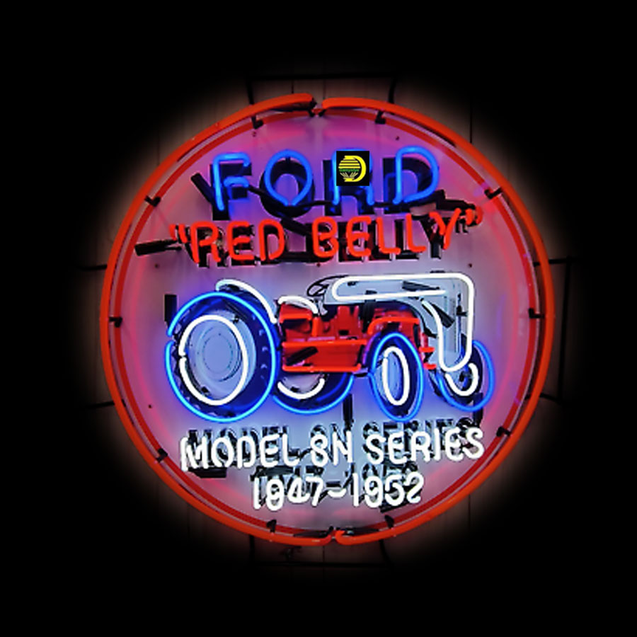 For Red Belly Neon Sign Tracto - đánh giá và giá Commercial Glass Printing
